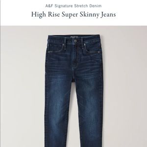 Abercrombie Simone high rise skinny jeans